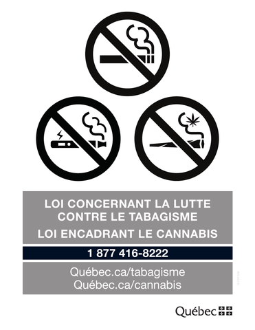 Pictogrammes : tabac, vapotage et cannabis