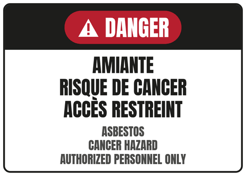 Amiante Risque de cancer Accès restreint