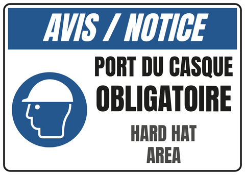 Port du casque obligatoire
