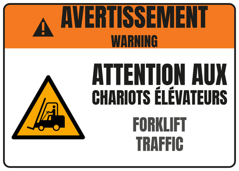 Attention aux chariots élévateurs