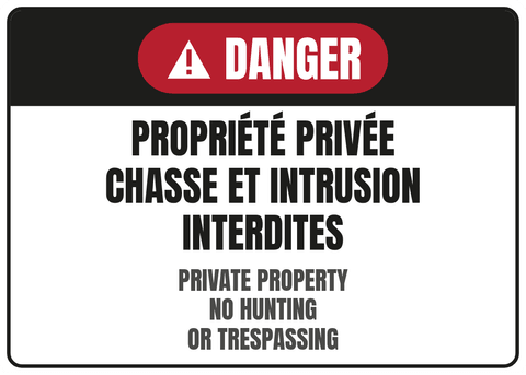 Propriété privée Chasse et intrusion interdites