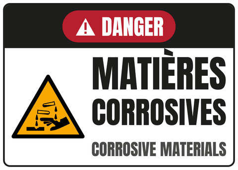 Matières corrosives