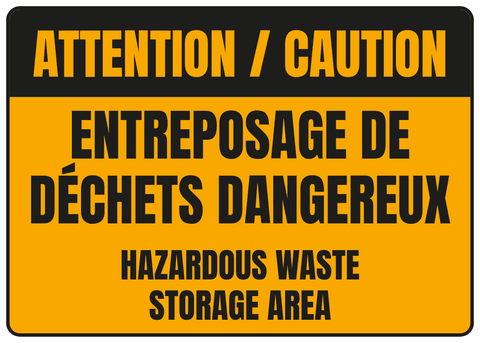 Entreposage de déchets dangereux