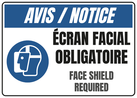 Écran facial obligatoire