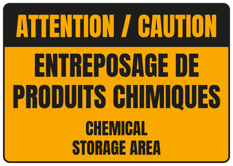 Entreposage de produits chimiques