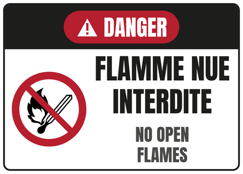 Flamme nue interdite