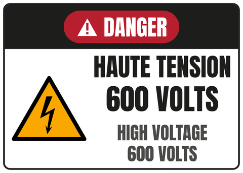 Haute tension 600 volts