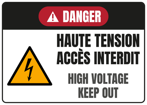 Haute tension Accès interdit