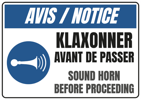 Klaxonner avant de passer