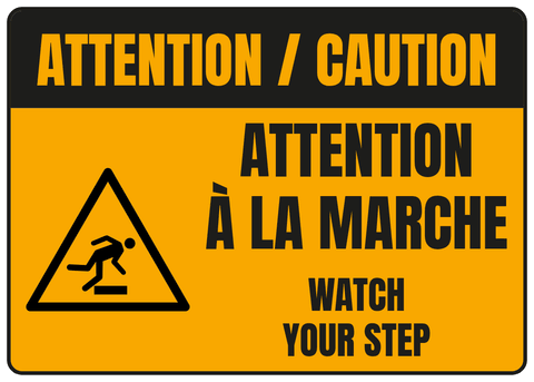Attention à la marche