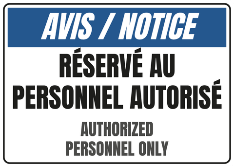Réservé au personnel autorisé