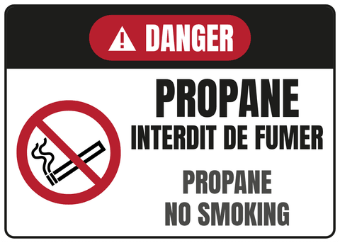 Propane Interdit de fumer
