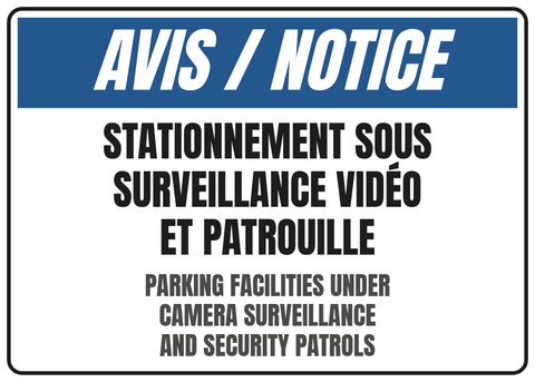 Stationnement sous surveillance vidéo et patrouille