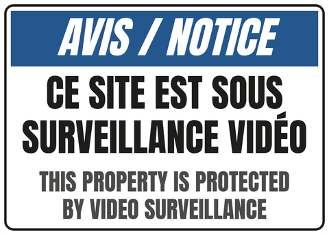 Ce site est sous surveillance vidéo