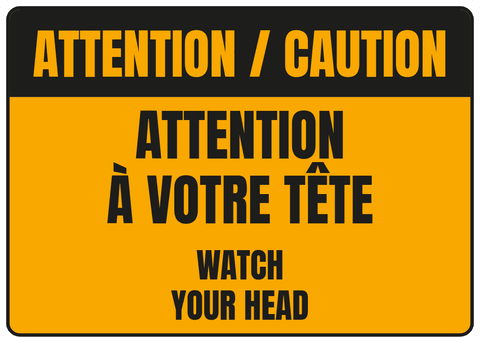 Attention à votre tête
