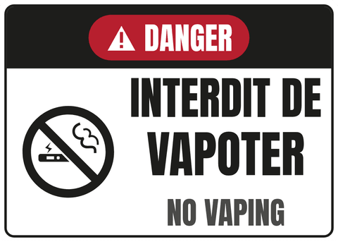 Interdit de vapoter
