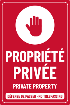 PROPRIÉTÉ PRIVÉE · PRIVATE PROPERTY