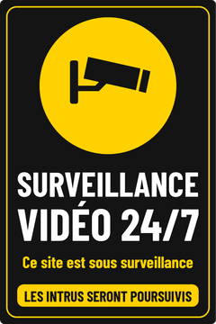 SURVEILLANCE VIDÉO 24/7 · Ce site est sous surveillance