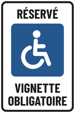 RÉSERVÉ · VIGNETTE OBLIGATOIRE