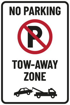 NO PARKING · TOW-AWAY ZONE